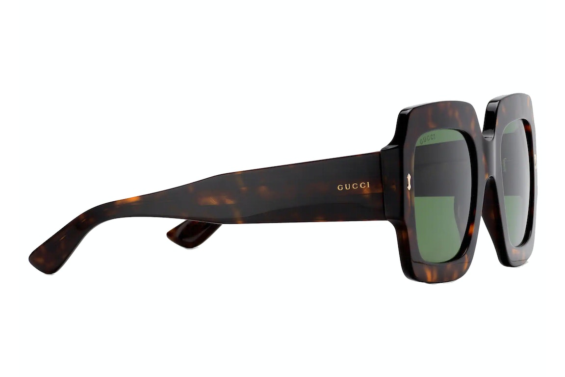 Pre-owned Gucci Square Frame Sunglasses Tortoiseshell