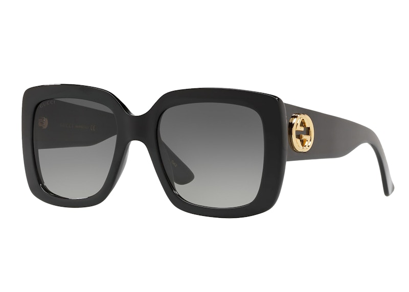 Pre-owned Gucci Square Sunglasses In Black (gg0141sn)