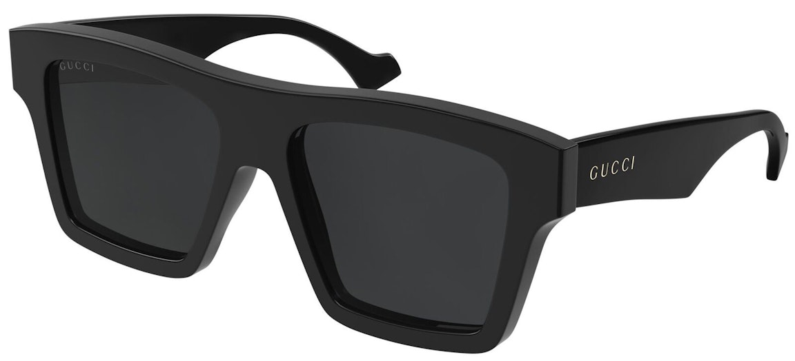 Pre-owned Gucci Square Sunglasses Black (gg0962s-005-fr)