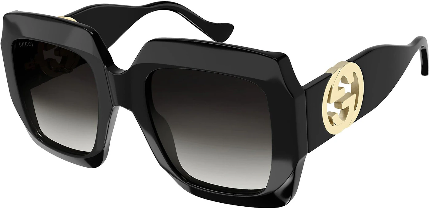 Gucci Square Sunglasses Black (GG1022S-006) in Acetate - US