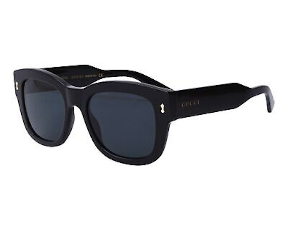 Pre-owned Gucci Square Sunglasses Black (gg1110s-001-53)