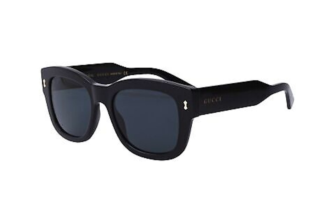 Pre-owned Gucci Square Sunglasses Black (gg1110s-001-53)