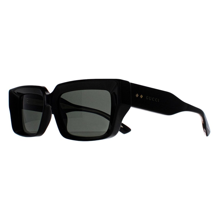 Pre-owned Gucci Square Sunglasses Black/grey (gg1528s-005)