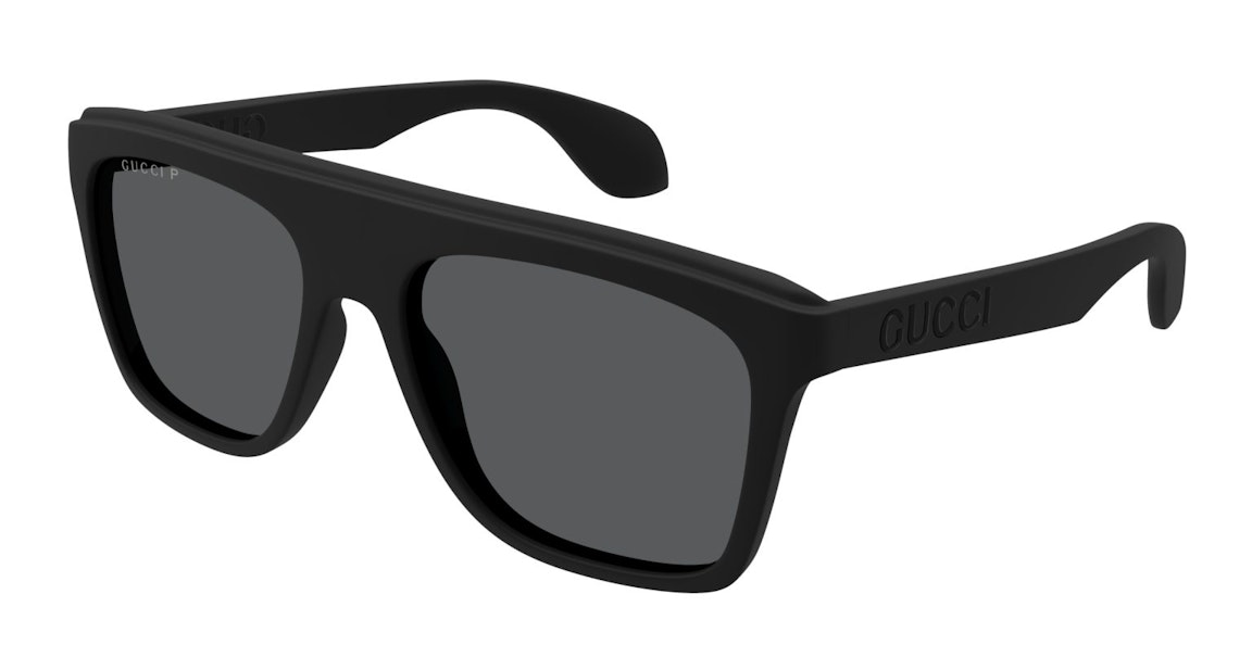 Pre-owned Gucci Square Sunglasses Black/grey (gg1570s-006)