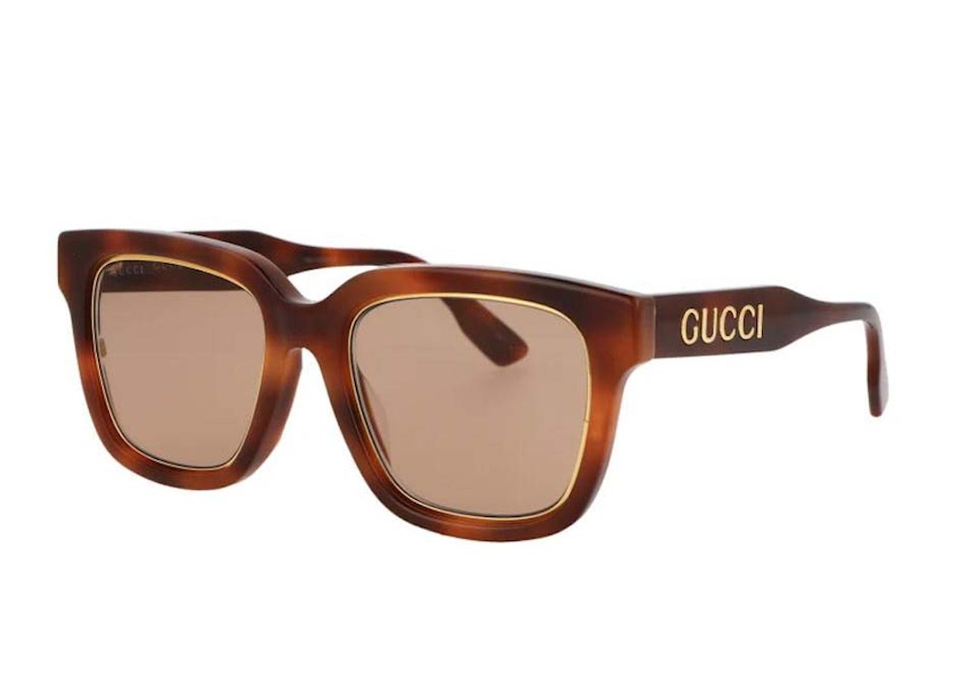 Pre-owned Gucci Square Sunglasses Brown (gg1136sa-003-52)