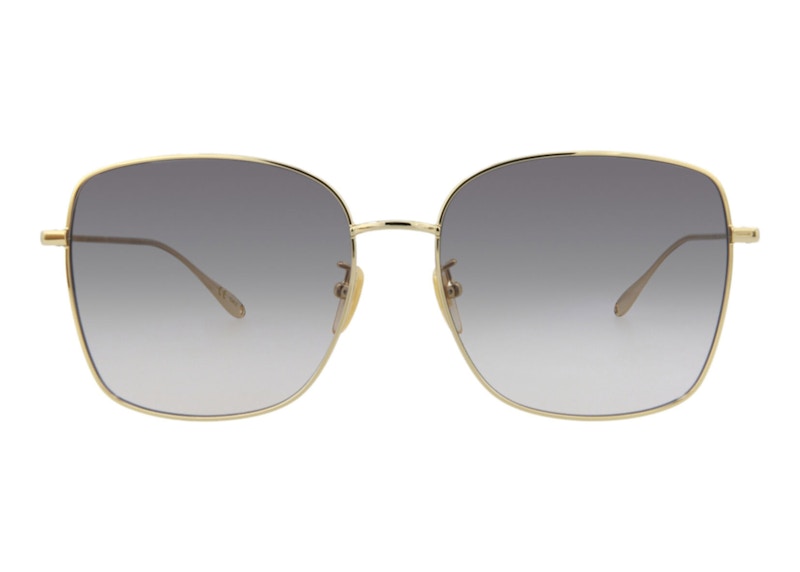 Pre-owned Gucci Women's Square Sunglasses00370045) In Gold/grey (gg1030sk/30011827 In Multi