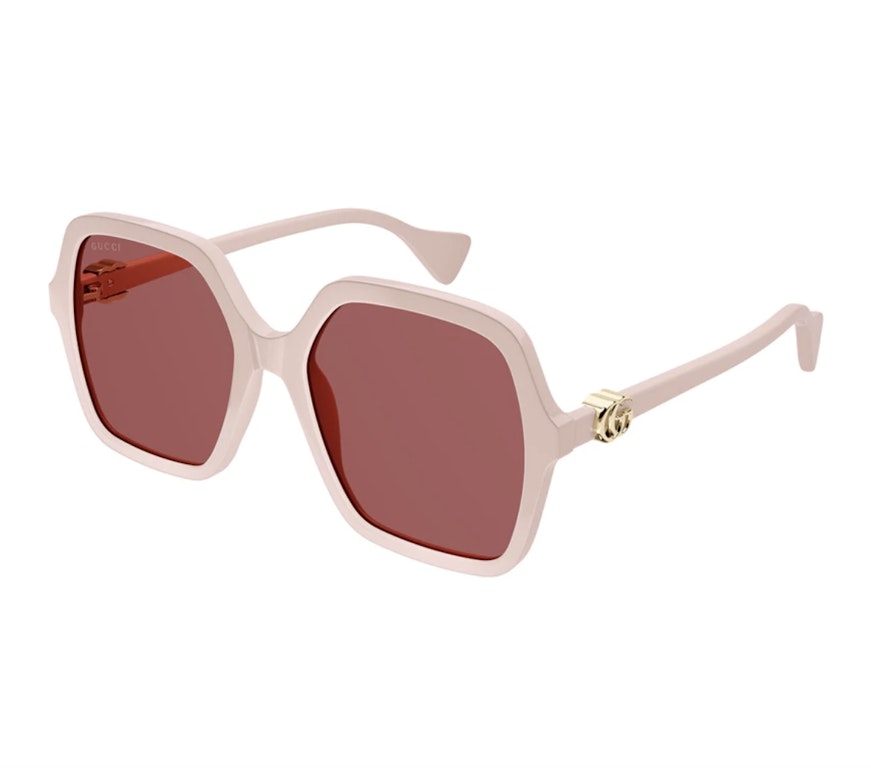 Pre-owned Gucci Square Sunglasses Pink (gg1072sa-004-56)