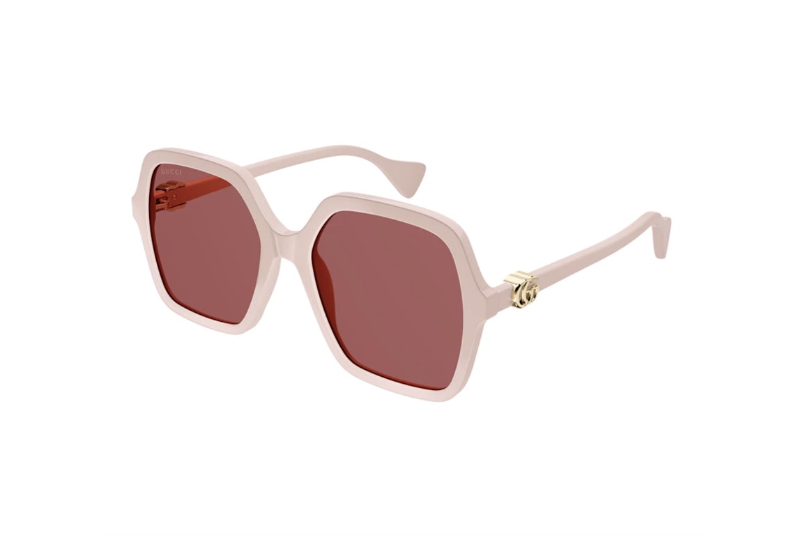 Pre-owned Gucci Square Sunglasses Pink (gg1072sa-004-56)