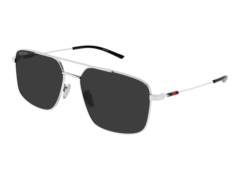 Gucci Square Sunglasses Silver/Grey (GG2096SA-001) in