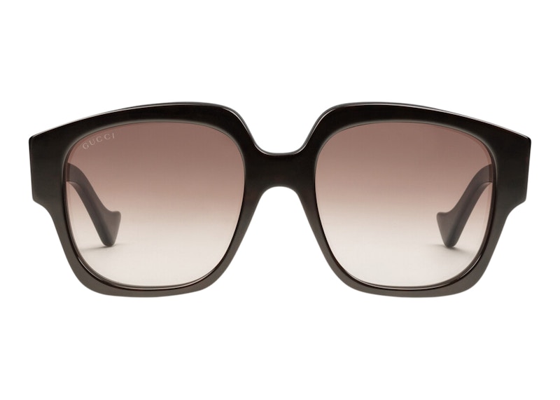 Gucci Squared Frame Sunglasses Tortoiseshell/Gradient Brown