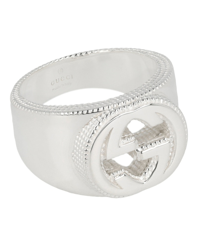 Gucci Sterling Silver Interlocking G Ring Silver in Metal - US