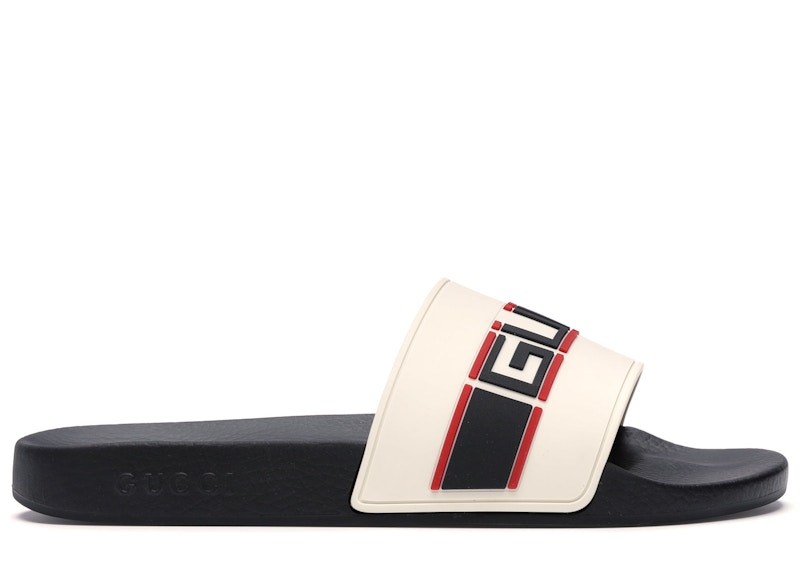 Gucci Stripe Slide White Men s 522884 JC200 9572 US