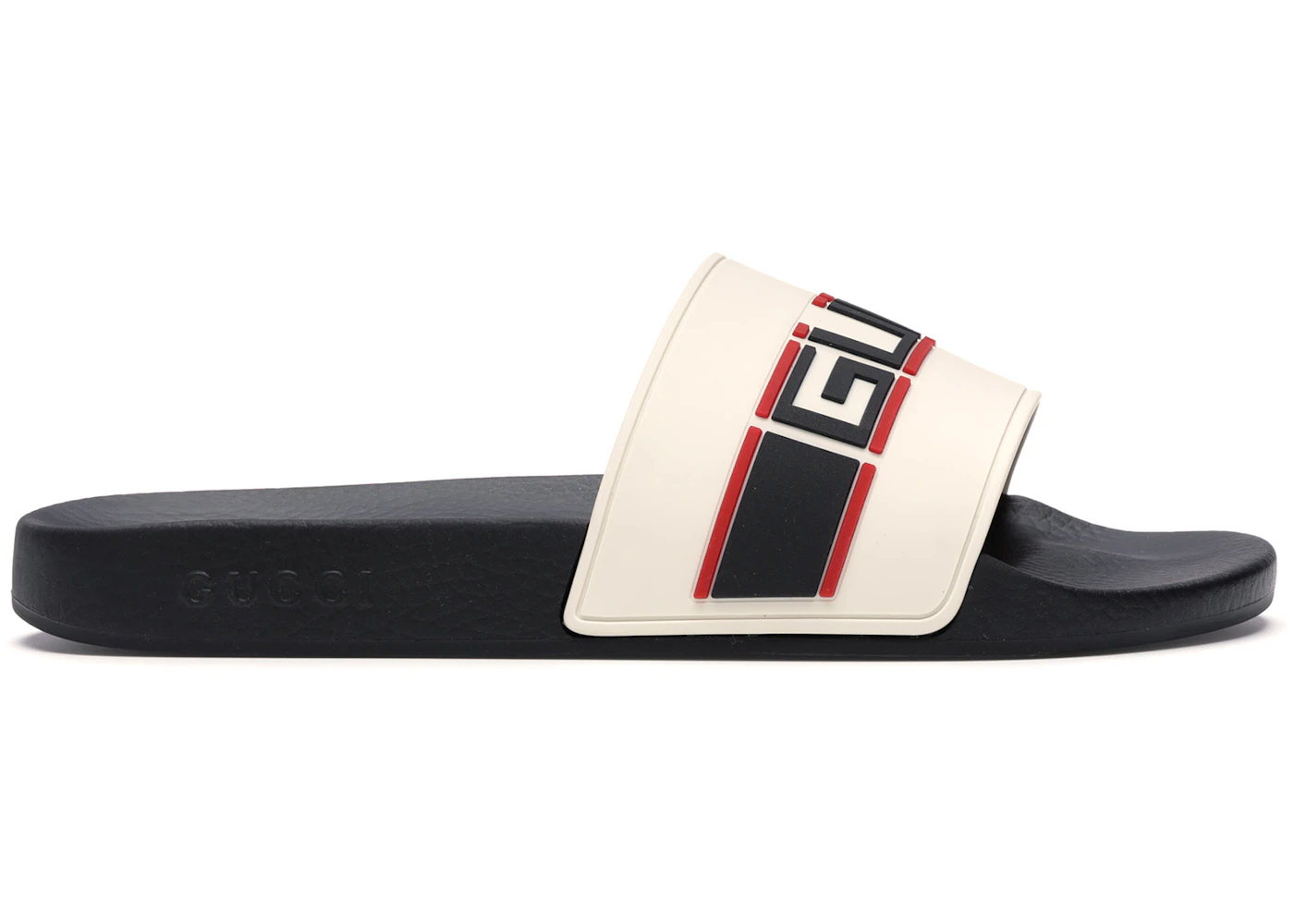Gucci mens slides white Clearance