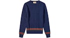 Gucci Striped Cable-knit Sweater Ink