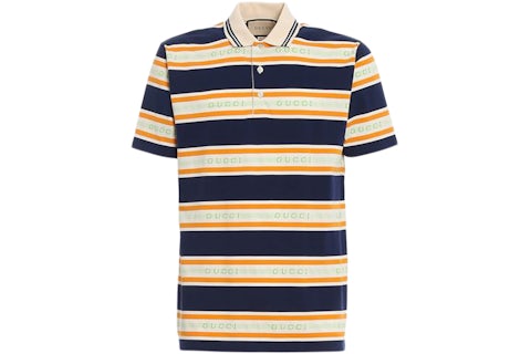 Polo Shirt Polo Gucci Rayas Gucci Playera Tipo Polo De Canalé Con