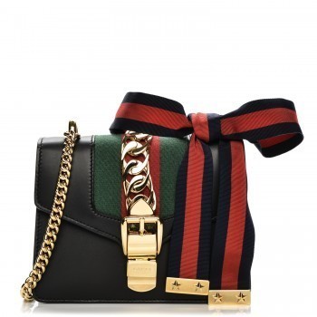 black gucci bag with green and red stripe