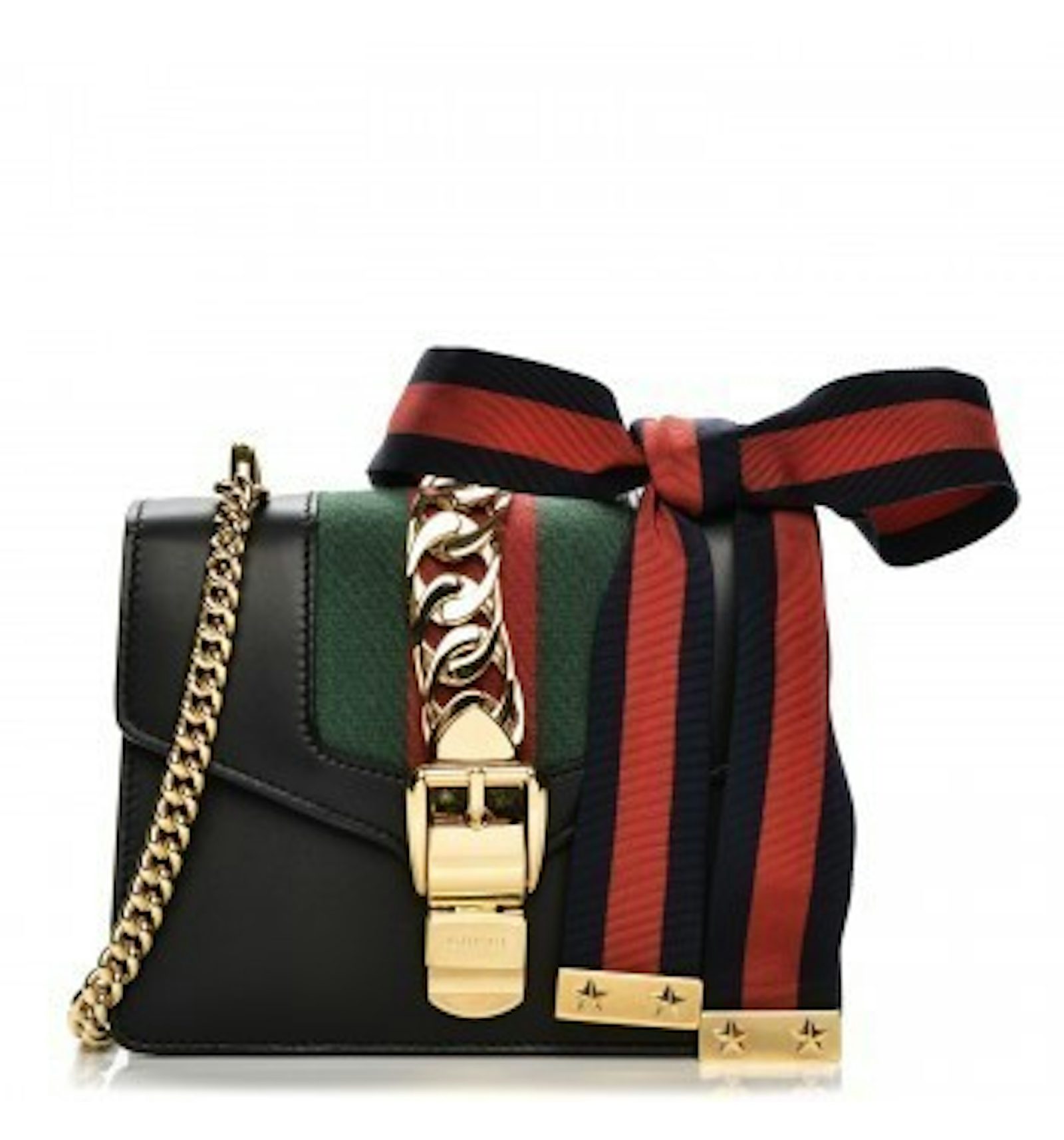 Gucci sylvie mini chain bag black Clearance