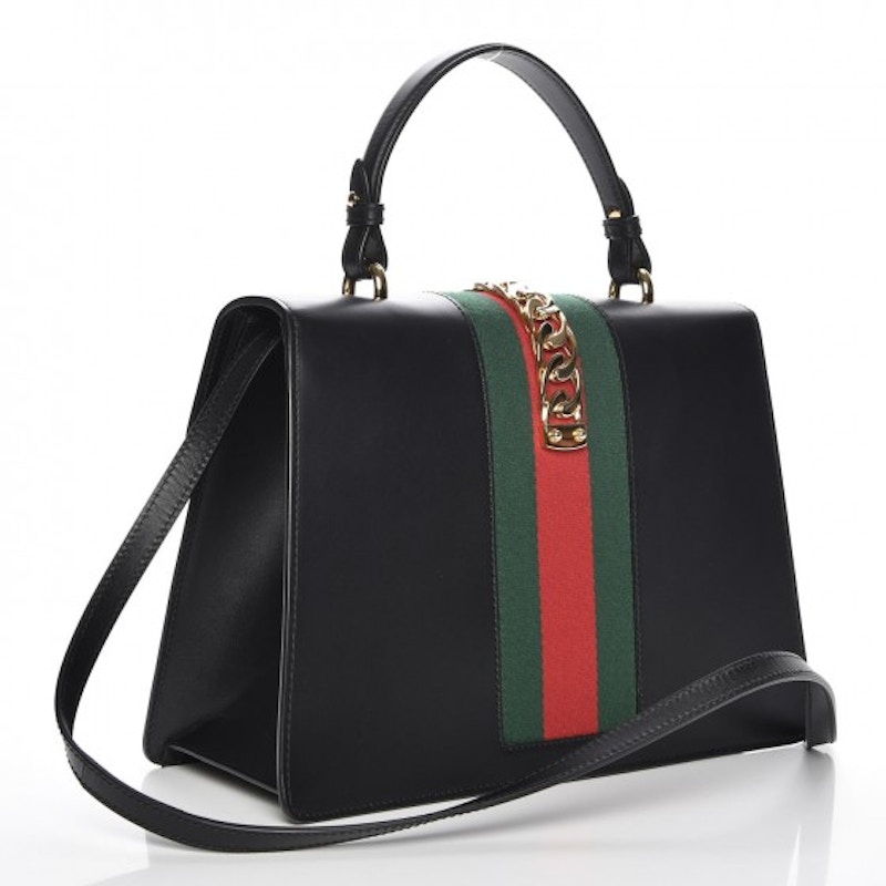 Gucci sylvie medium sale top handle bag