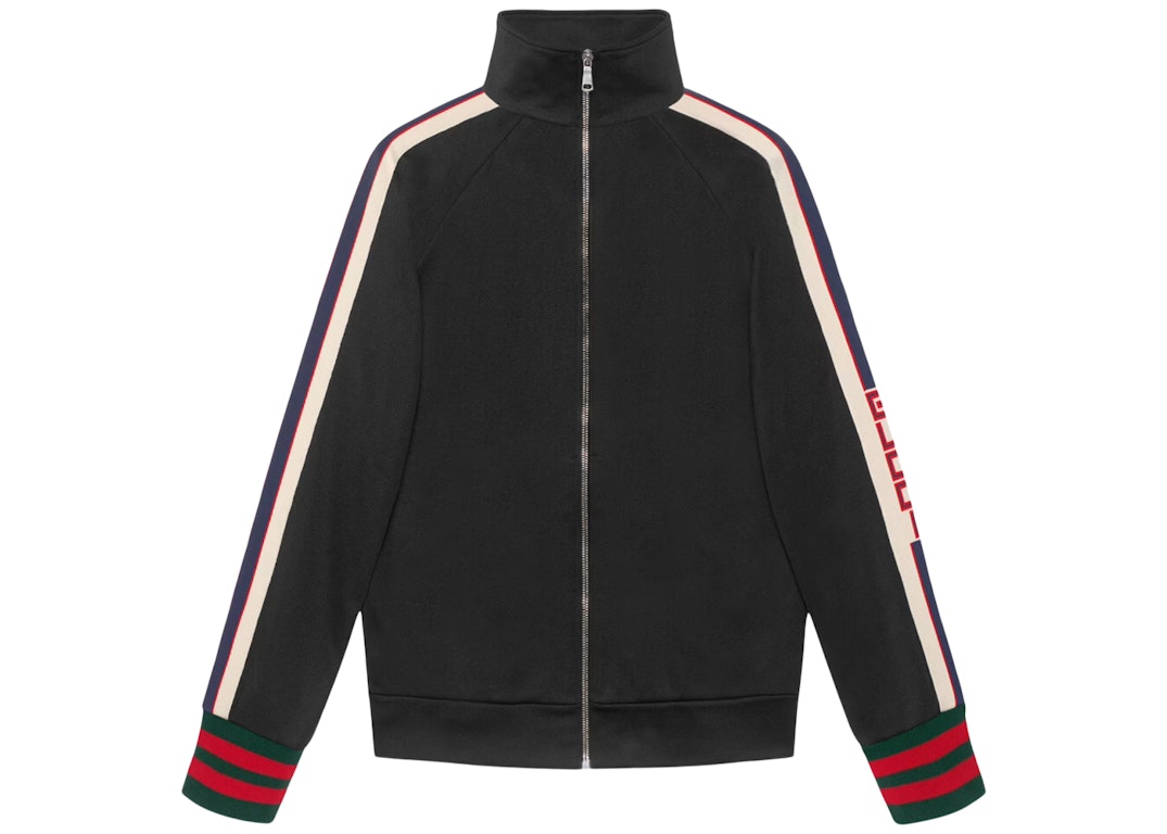 Pre-owned Gucci Technical Jersey Jacket Black