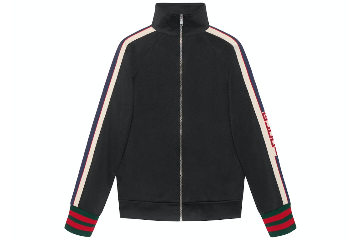Pre-owned Gucci Technical Jersey Jacket Black