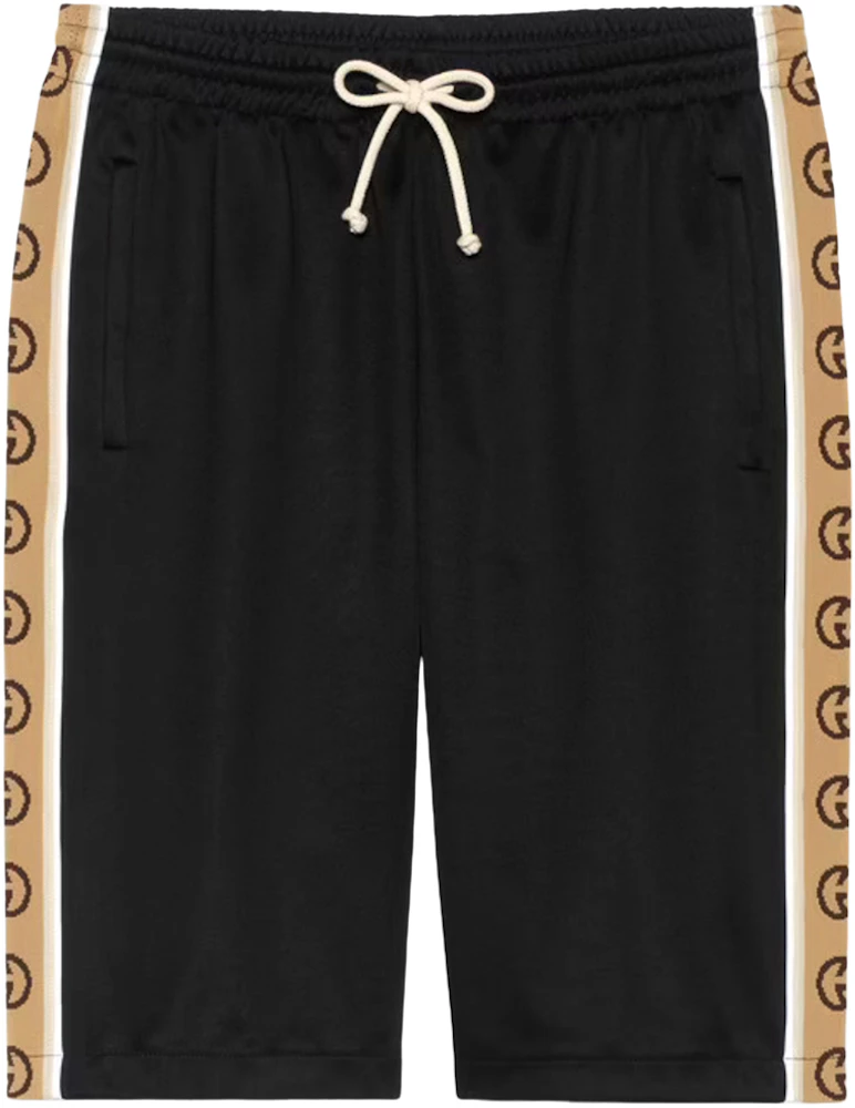 Gucci GG Technical Jersey Basketball Shorts Gold
