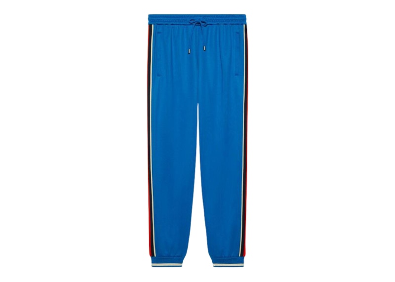 Pantaloni della tuta Gucci Technical Jersey Blu Uomo IT