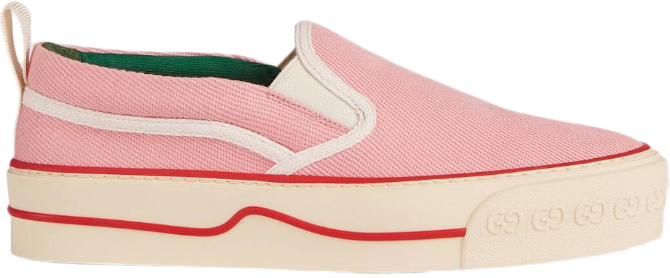 GUCCI Tennis 1977 printed canvas slip-on sneakers