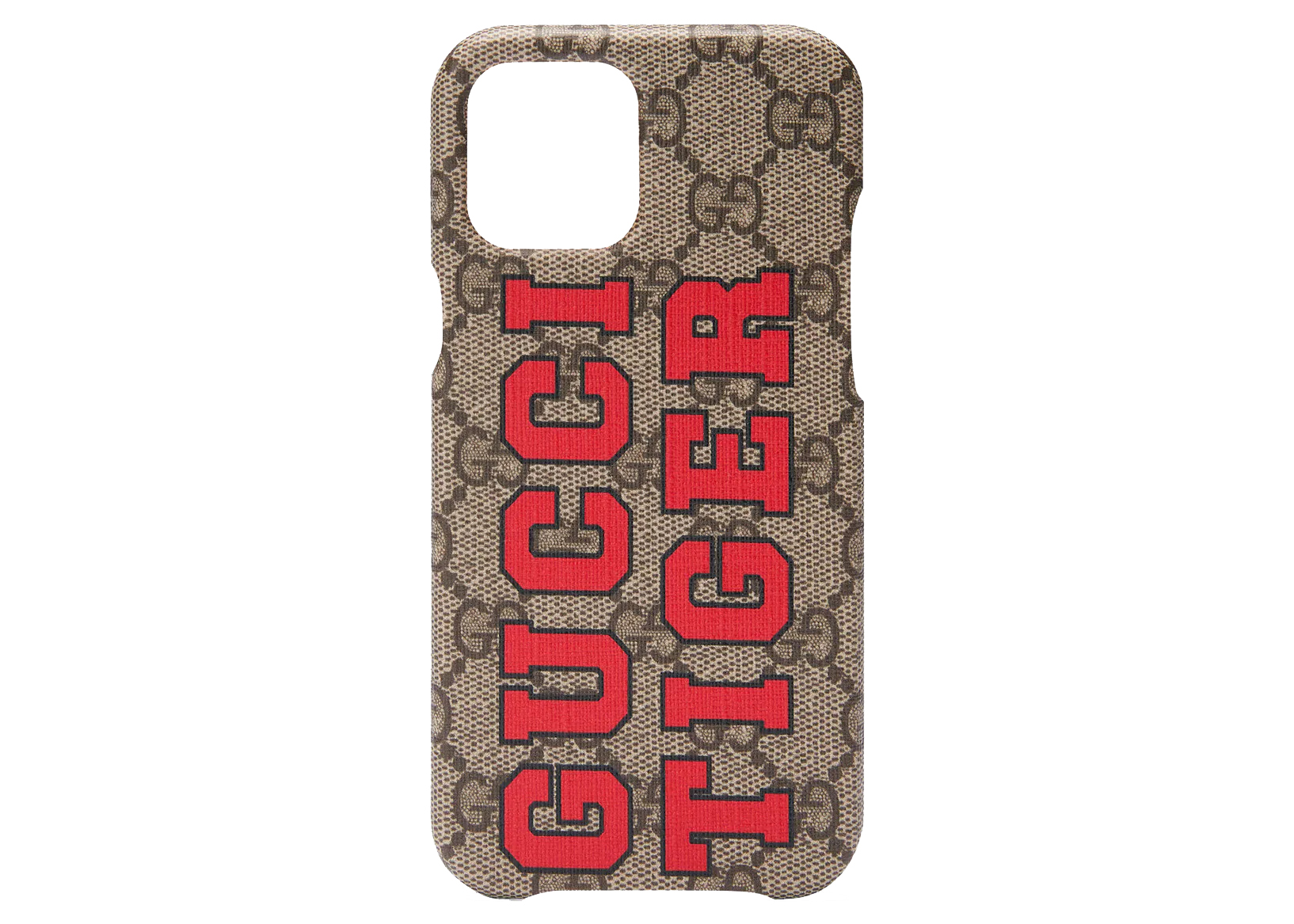 Gucci Tiger Case for iPhone 12 Pro Max Beige/Ebony in Canvas