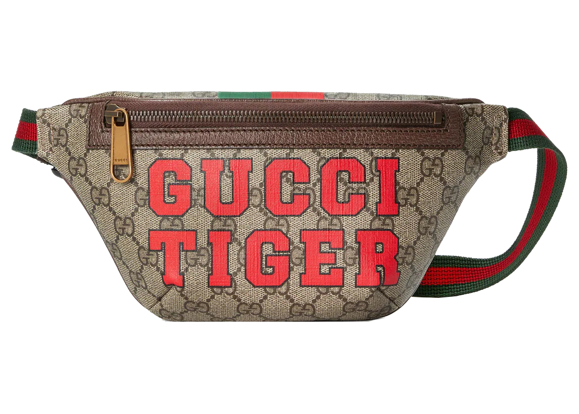 グッチ Gucci GG Tiger Belt Bag Black-