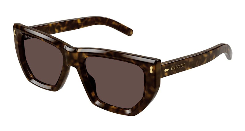 Gucci Tortoise Square Frame Sunglasses Havana/Brown (GG1520S-002-FR) in ...