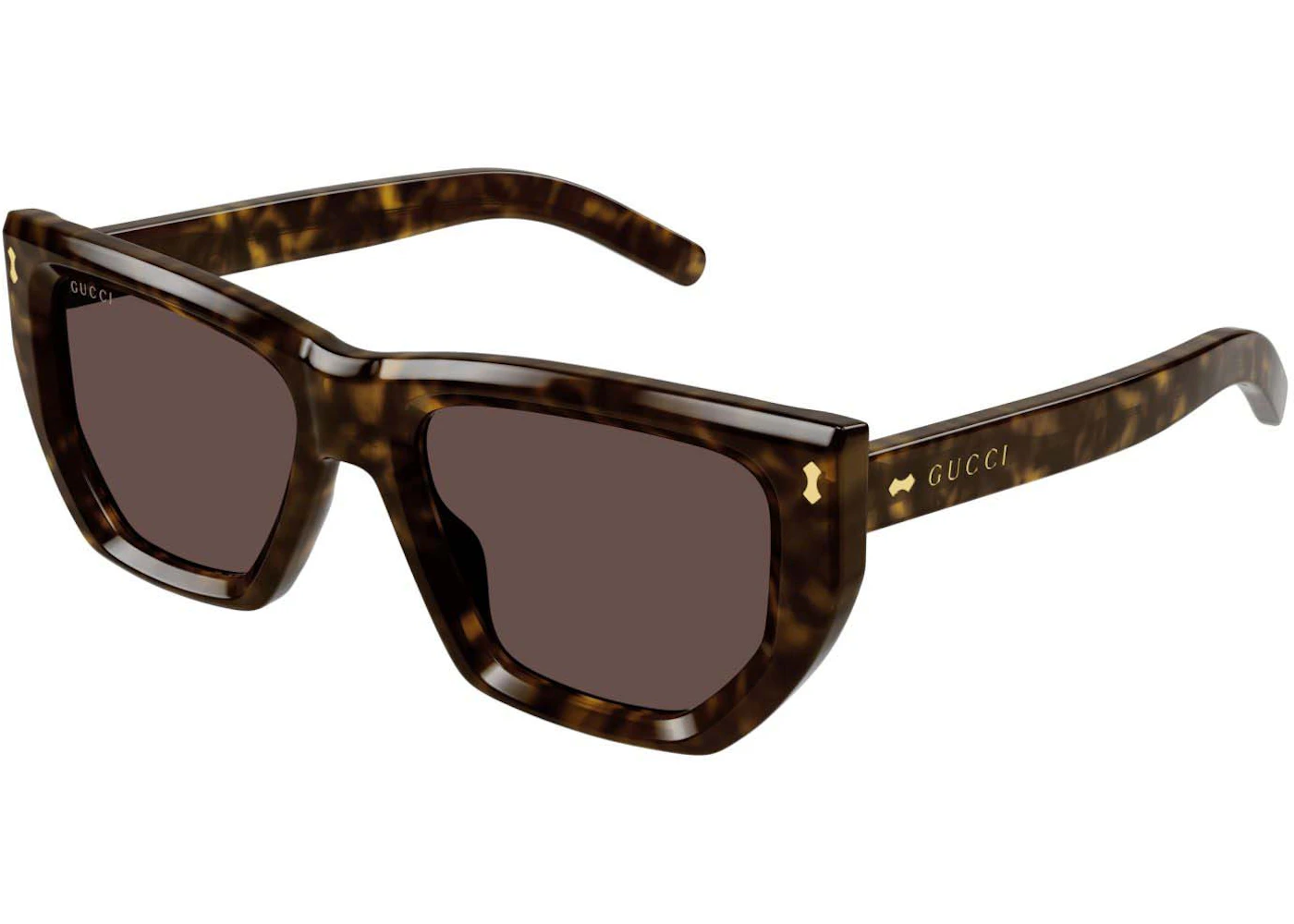 Gucci Tortoise Square Frame Sunglasses Havana/Brown (GG1520S-002-FR) in ...