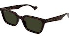 Gucci Tortoise Square Frame Sunglasses Havana/Green (GG1539S-002-FR)