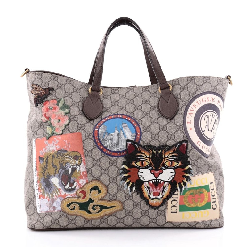 Gucci tiger tote discount bag