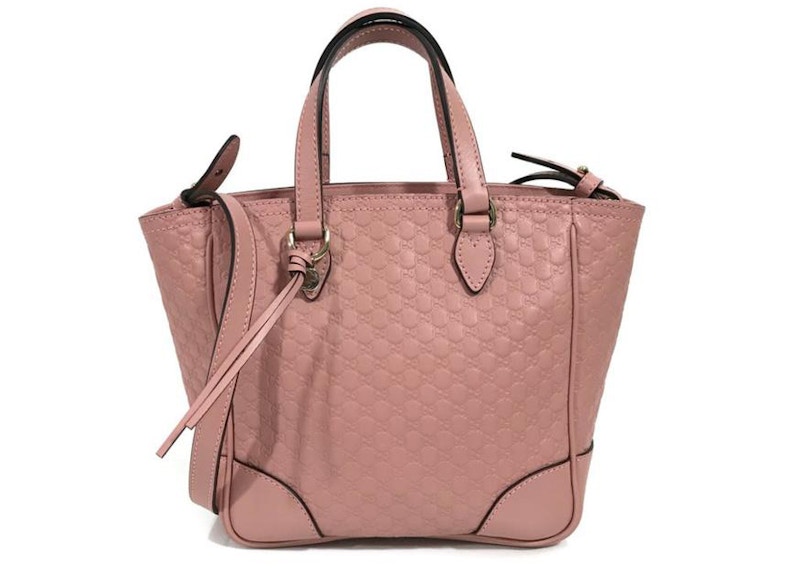 Gucci Tote Microguccissima Soft Pink in Leather with Silver tone US