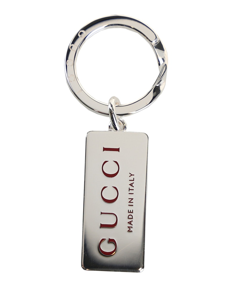 Gucci Trademark Keyring Silver