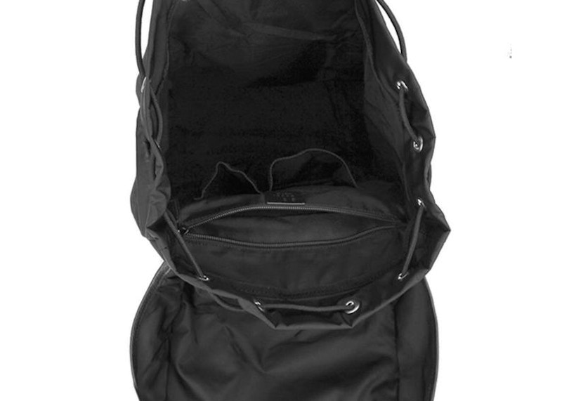 Gucci Travel Nylon Backpack Large Black in Nylon with Silvertone