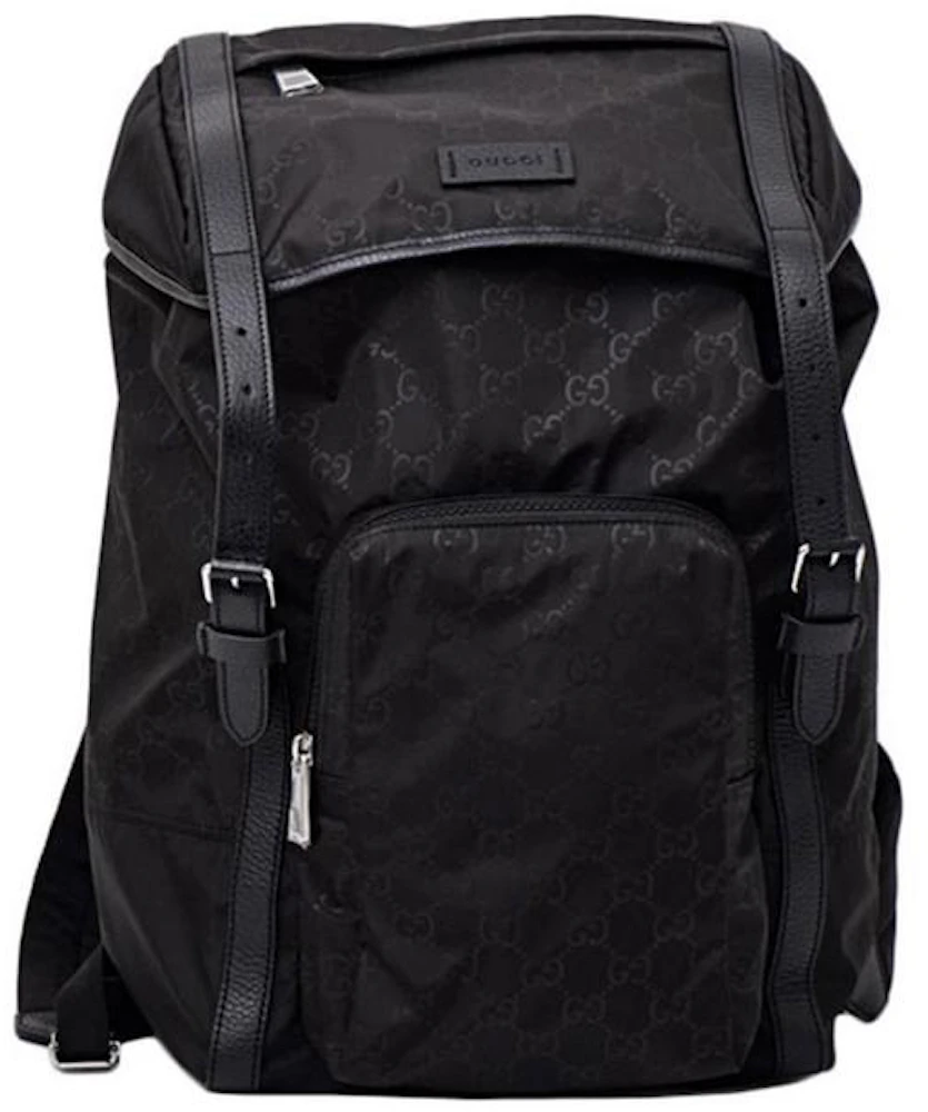 Gucci - GG Nylon Backpack Black