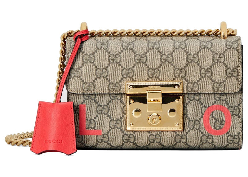 Gucci padlock gg supreme hot sale bag