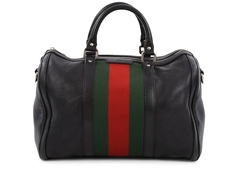 gucci black boston bag