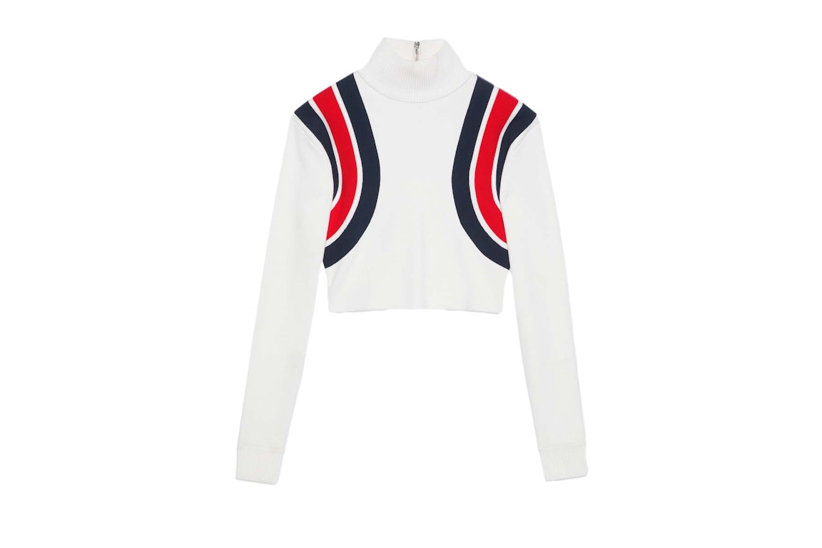 Pre-owned Gucci Viscose Knit Top Ivory