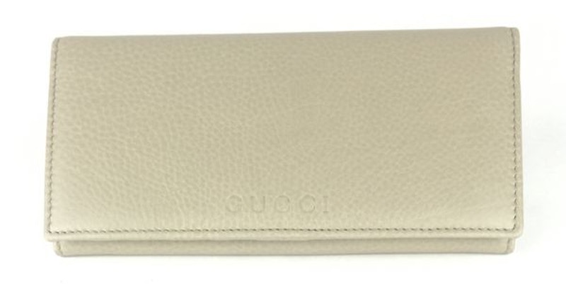 Gucci Wallet Cellarius Oatmeal in Soft Calfskin with Gold tone GB