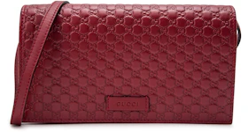 Gucci Wallet Crossbody MicroGuccissima Red