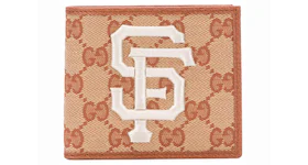 Gucci Wallet SF Giants Patch Beige/Brick Red