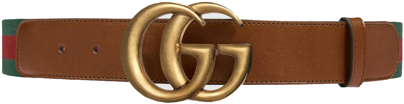Gucci Women's Leather Belt with Double G Buckle
