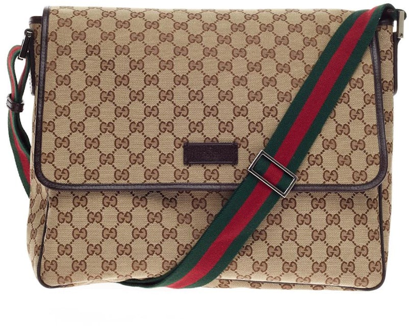 Sell Gucci GG Supreme Messenger Bag - Brown