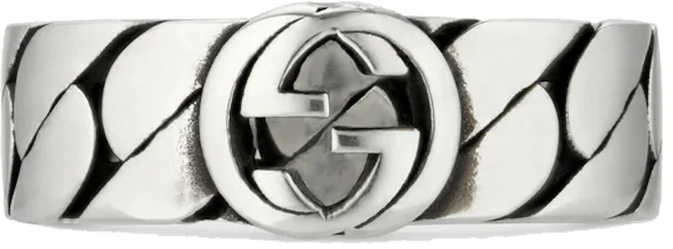 Gucci Wide Ring With Interlocking G Silver in 925 Sterling Silver with ...