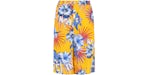Gucci Wild Flower Cropped Shorts Yellow