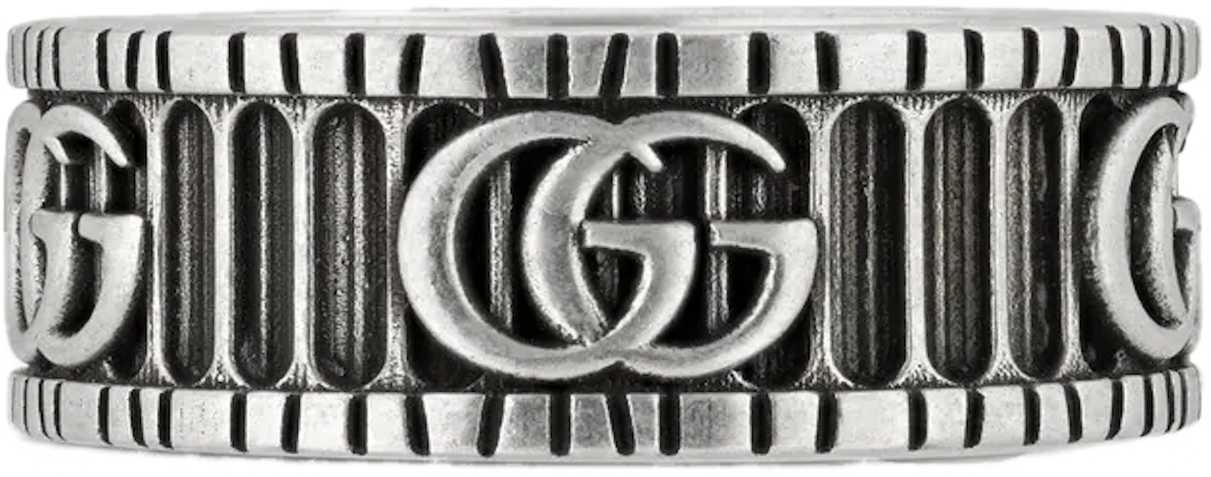 gammelklog civilisation Tilskud Gucci With Double G Ring Silver in 925 Sterling Silver with Silver-tone - US