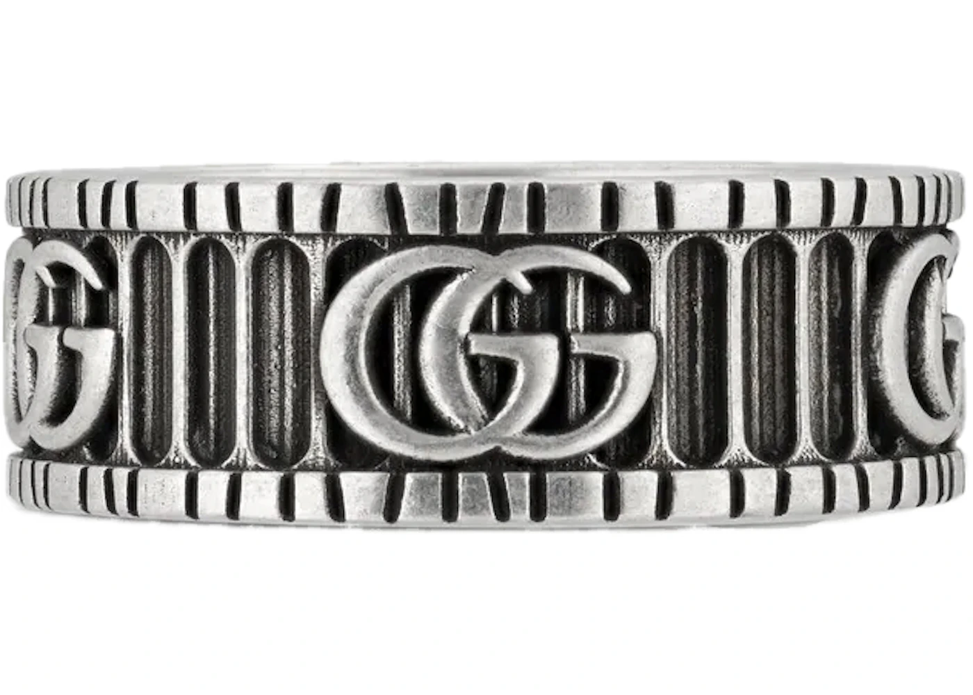 Gucci avec double anneau G argenté with Silver-tone de la
