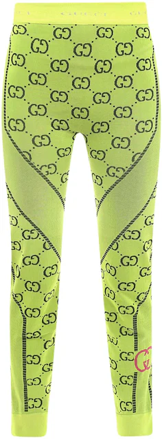 Gucci // Yellow & Brown Knit Print Jacquard Legging – VSP Consignment